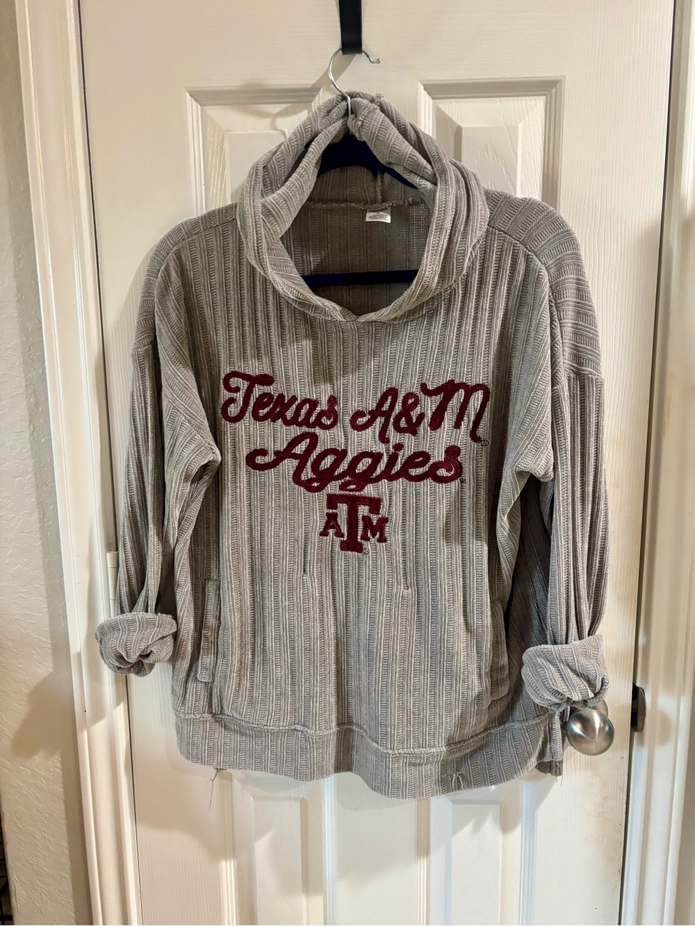 Aggies Gray Cowl Super soft hoodie ☑️